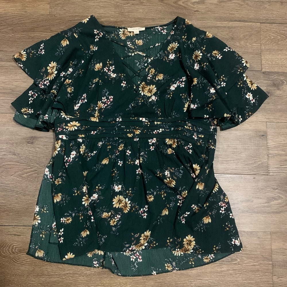 Cotton Bleu Blouse